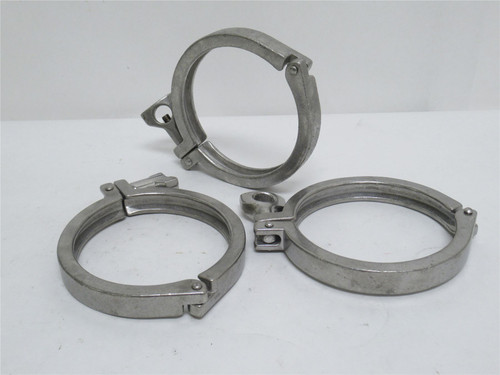 MFG- 13MHHM500; Lot-3 Single Pin Heavy Duty Clamp 5"; SS; Mixed MFG