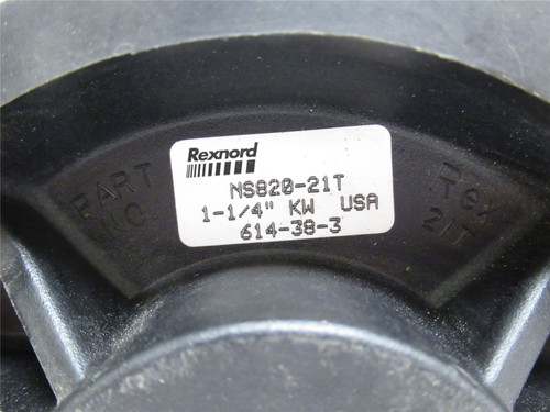 Rexnord 614-38-3; Split Conveyor Sprocket; 1-1/4"ID; 21 Teeth