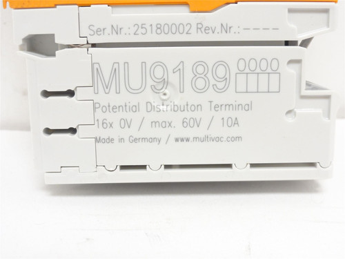 Beckhoff MU9189; Ethercat Distribution Block; 10A; 60V
