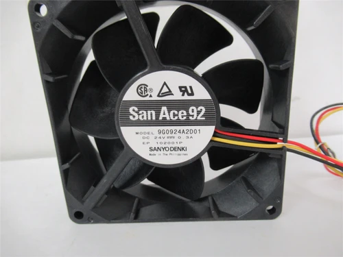 Sanyodenki 9G0924A2001; FAN AXIAL 92X92X32MM 24VDC .3A