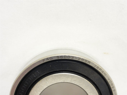 FAG S6003-2RSR; Ball Bearing; 17mmID x 35mmOD x 10mm Width