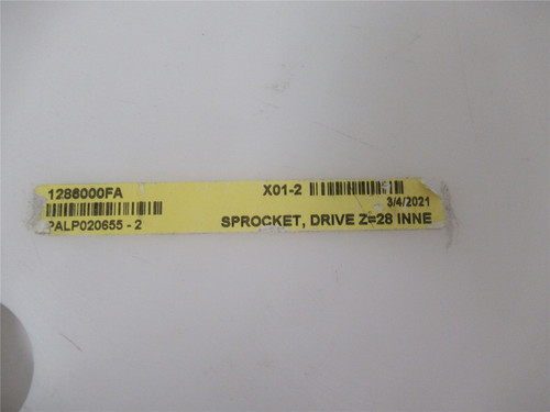 JBT 1286000FA; Main Drive Sprocket 85mm ID 19.5" OD 28 Teeth