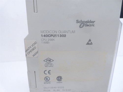 Schneider 140CPU11302; Modicon Concept Processor 80186; 256K