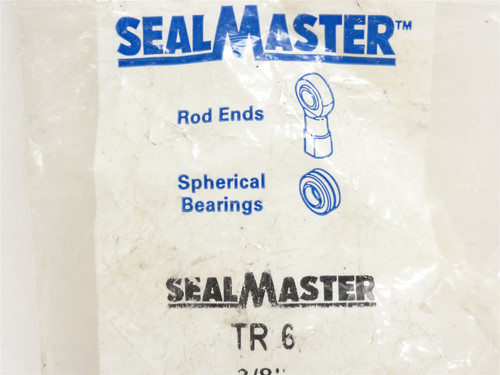 Sealmaster TR6; Rod End Bearing 3/8"ID; 3/8-24 Shank Threads