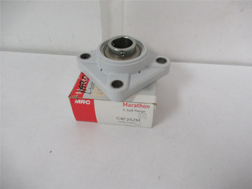MRC C4F25ZM; Pillow Block Washdown Bearing 1" ID  4 Bolt