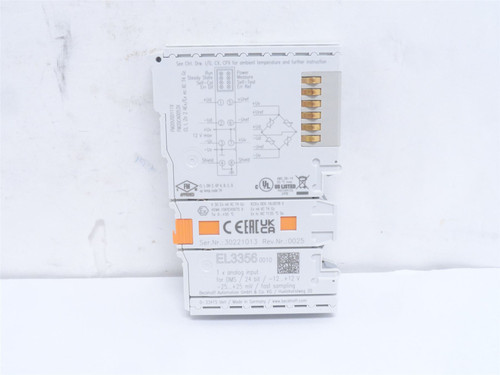 Beckhoff EL3356; EtherCAT Terminal; 1-Channel; 12VDC; 16-Bit