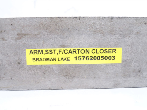 Bradman Lake 15762005003; Carton Closer Arm; SS; 16-3/8" Long