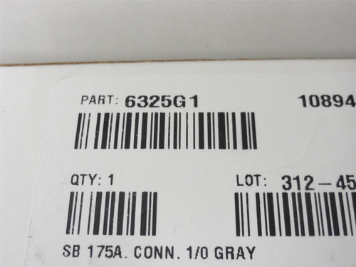 Anderson 6325G1; Gray Connector; SB175; w/ Contactor Size 1/0