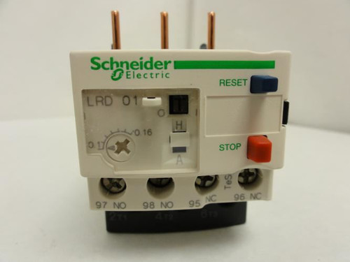 Schneider LRD01; Overload Relay; 0.1~0.16A 3P 600VAC Max