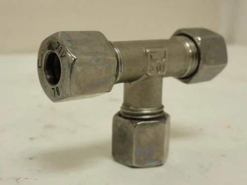 MFG- SS-500-3; Compression Tee; SS; 5/16" (# 5) Tube