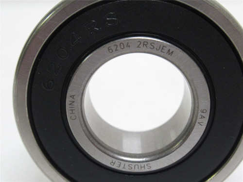 Shuster 6204-2RSJEM; Ball Bearing 20mmID x 47mmOD x 14mm Wide