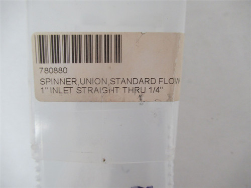 MFG 780880; Union Standard Flow Spinner 1" thru 1/4"