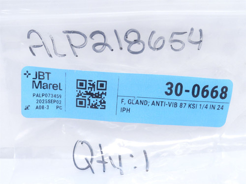 JBT 30-0668; Anti-Vibration Gland; 1/4" ID; 5/8-18 Threads
