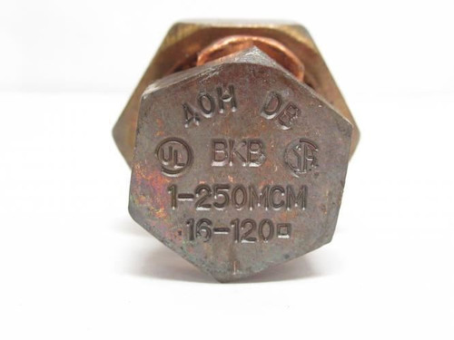 MFG- 40H; Split-Bolt Connector; 1 STR To 250 kcmil
