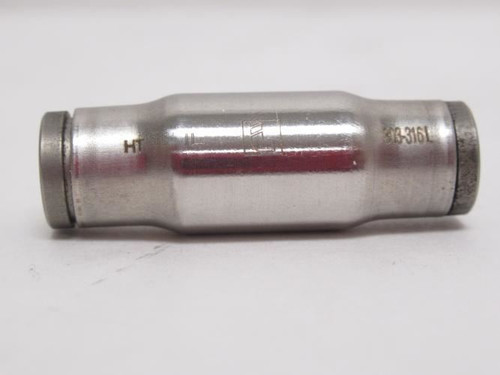 Parker 3806-56-00; Straight Union SS-316; 1/4"PTC x 1/4"PTC