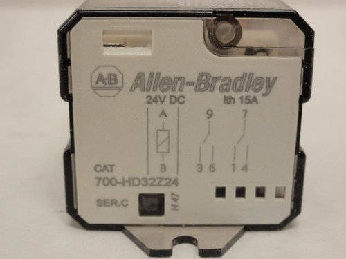 Allen-Bradley 700-HD32Z24; Relay; 15A; 240VAC; Coil: 24VDC