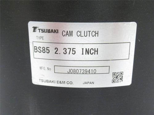 Tsubaki BS85-2F; Cam Clutch; 2-3/8"ID