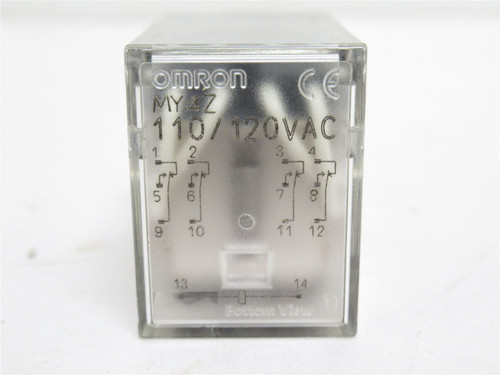 Omron MY4Z-110/120VAC; Relay 5A; 250VAC; 30VDC; Coil: 110/120V