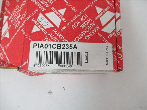 Carlo Gavazzi PIA01CB235A; CurrentMonitoring Relay 115/230VAC