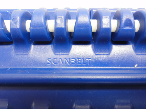 Scan Belt 50.808SL-PE/BLA; Flighted Belt; 10" Wide x 10' Long