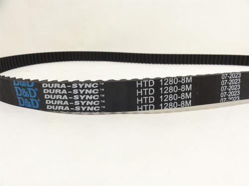 D&D HTD1280-8M-21; Timing Belt; 1280mm Long x 21mm Width