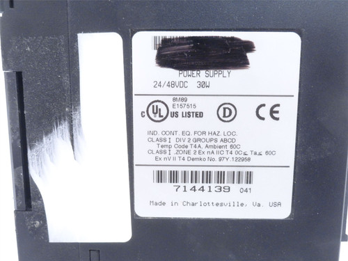 GE Fanuc IC693PWR322J; Power Supply; 24/48VAC; 30 Watts