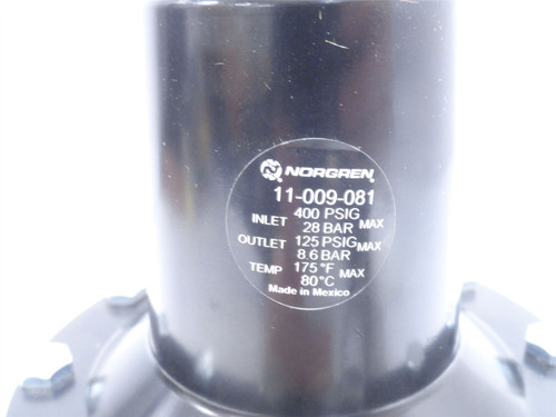 Norgren 11-009-081; Pilot Operated Regulator 1NPT; 400PSIG In