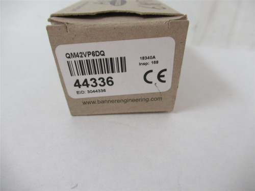 Banner QM42VP6DQ; Photo Sensor Range 400mm 10Vdc