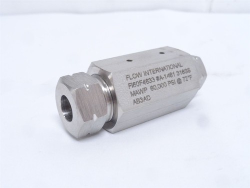 Flow International FI60F4633; Coupler; SS; 3/8"ID x 1/4" Tube
