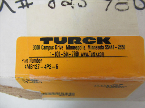 Turck 4MB12Z-4P2-5; 4 Port Junction Box 10-30Vdc