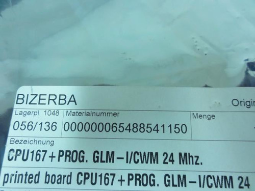 Bizerba 65488541150; Printed Board CPU167+Prog.