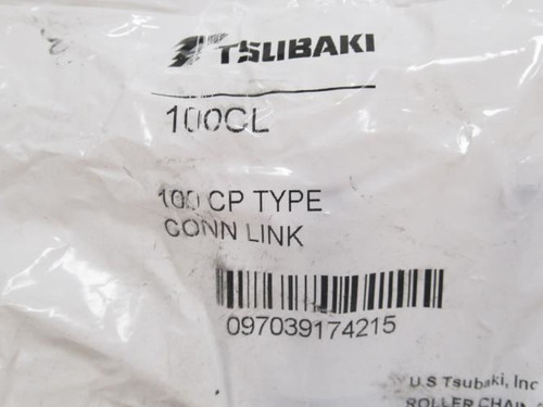 Tsubaki 100CL; Connecting Link #100; Cottered; Carbon Steel