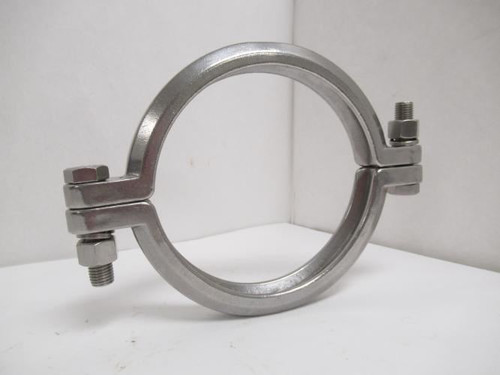 MFG- 13MHP600; Bolted Sanitary Clamp; 6" Tube; SS-304