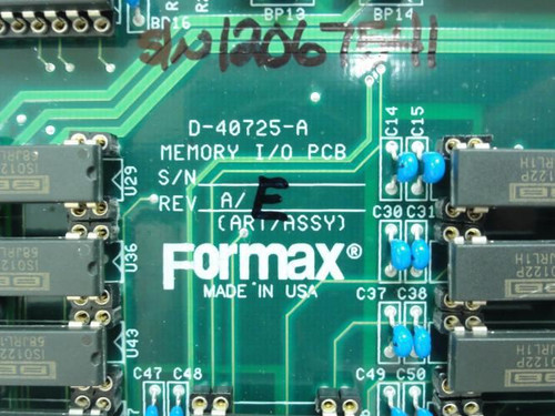 Formax D-40725-A; Memory I/o Module Pcb Rev: A/e D260926