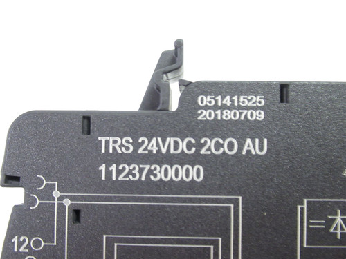 Weidmuller TRS 24VDC 2CO AU; Relay Module; 24VDC; 8A