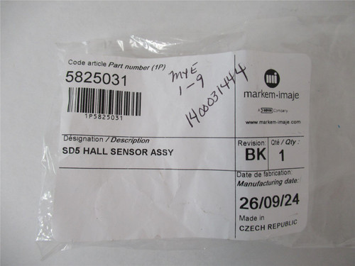 Markem 5825031; SD5 Hall Sensor Assembly