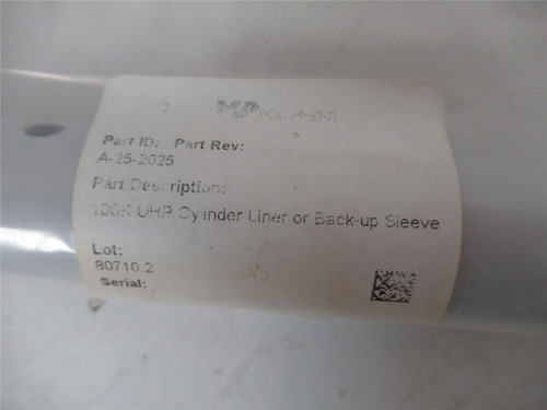 PROCESSING EQUIPMENT SOLUTIONS A252025; CylinderLiner100KUHIP