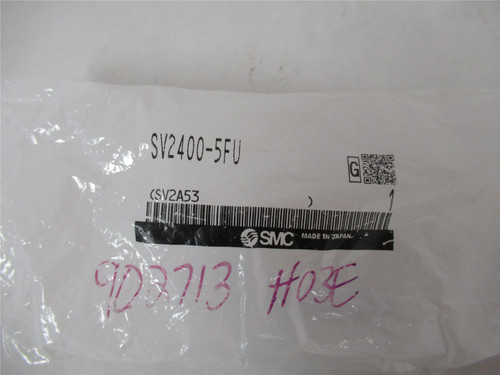 SMC SV2400-5FU; Solenoid Valve 24 VDC 0.2-0.7 MP