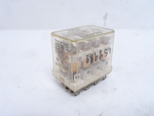 Square D 8501RS44P14V20; Power Relay 10A; 250VAC; Coil: 120VAC