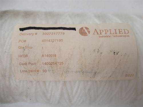 Applied A140018; Water Filter Cotton 20.5" L x 4.25" W