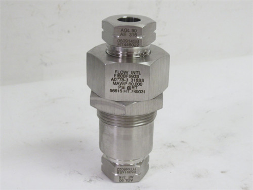 Flow A-0778-3; Bulkhead Fitting; 9/16"