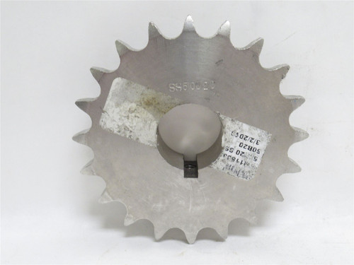 MFG- SS50B20 X 1-1/4; Sprocket #50; SS; 20 Teeth; 1-1/4"ID