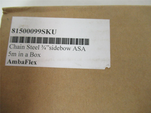 AmbaFlex 81500099SKU; Steel Chain 3/4" Sidebow 5 Meter Length