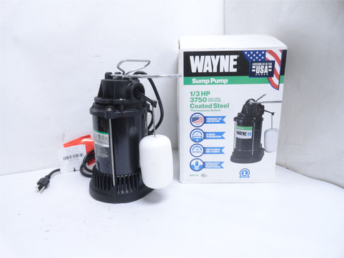 Wayne 57610-WYN2; Sump Pump W/Float Switch 1/3HP 120VAC