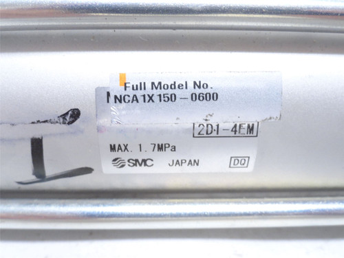 SMC INCA1X150-0600; Air Cylinder; 1-1/2"ID x 6" Stroke; 1.7MPa