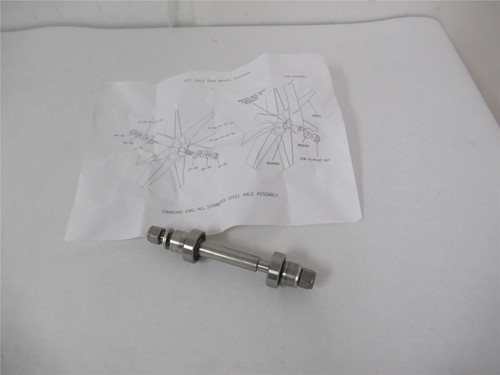 Simmons  11355121; Set Axle Bike Wheel Assembly SS