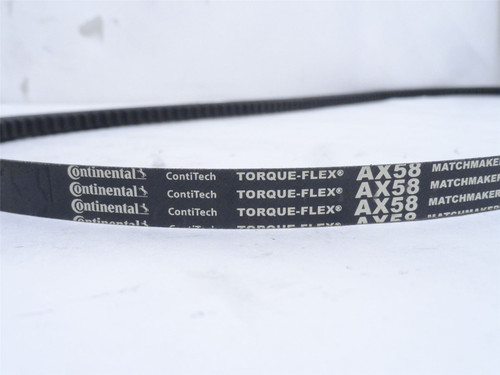 Continental AX58; V-Belt; 60" Length x 1/2" Top Width