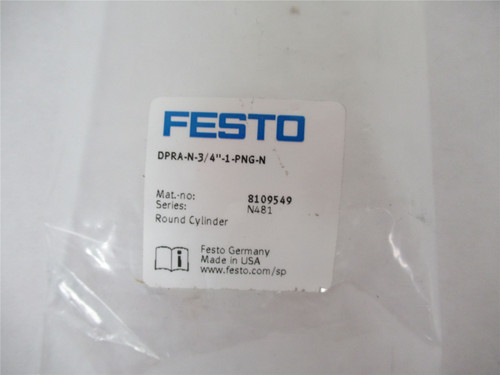 Festo DPRA-N-3/4"-1-PNG-N; Pneumatic Cylinder 1.5875mm Stroke