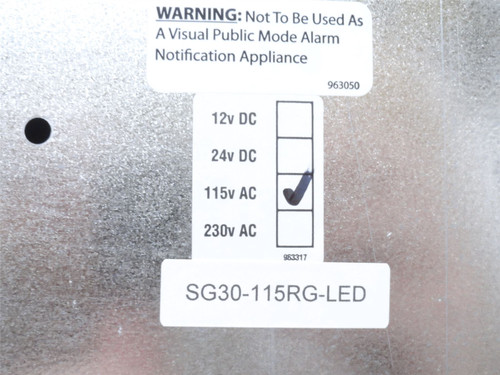 Ideal Warehouse SG30-115RG-LED; LED Stop & Go Signal; 115VAC