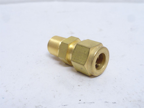 Swagelok B600-1-4; Straight Tube Adaptor; 3/8" Tube x 1/4NPT